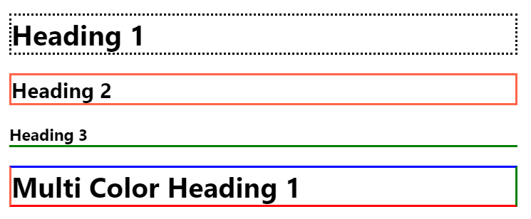 CSS Borders